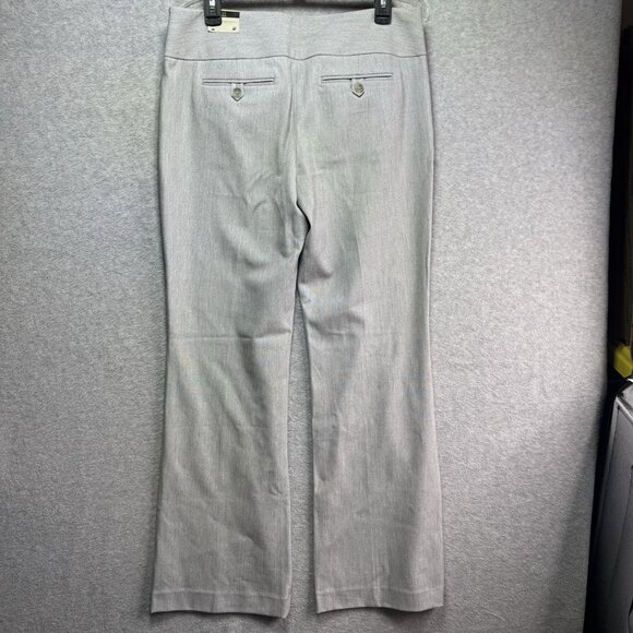 NWT $80 Express Pants Editor Trouser Flare Womens 8R Light Gray Dress Career - Picture 2 of 11